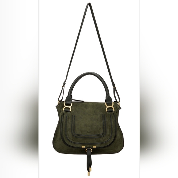 Chloé Olive Green Medium Marcie Bag - Picture 4 of 11
